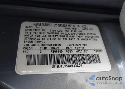 2017 Nissan Rogue Sport S from USA, damaged, VIN JN1BJ1CR5HW143429